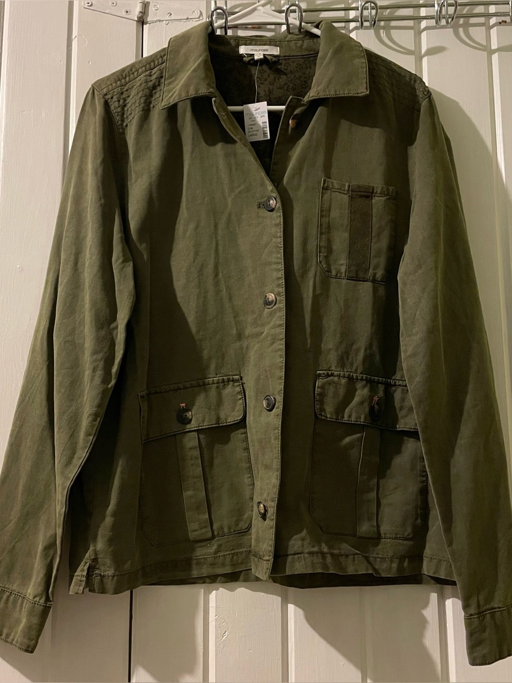 MAURICES army green utility jacket-large NWT